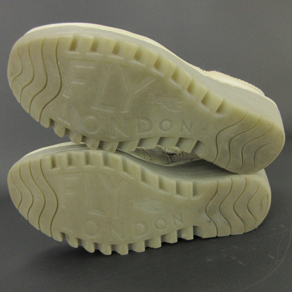 SOLD FLY London Yepe Wedge 37 Gold Mary Jane - Picture 8 of 8